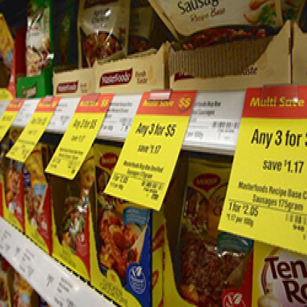 etiquetas para gôndolas de supermercado